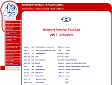 Tablet Screenshot of bellportfootball.com